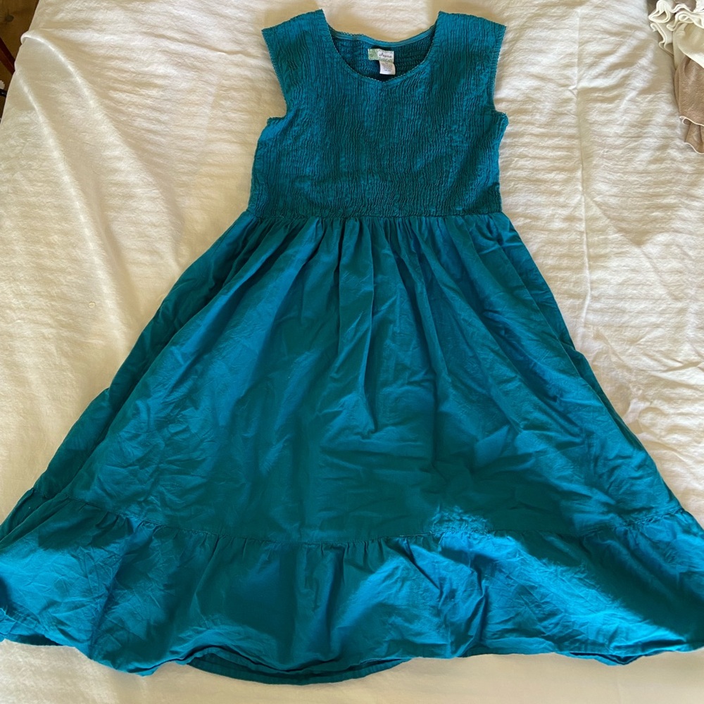 MIDI Dress with Scrubch Details on Bodice